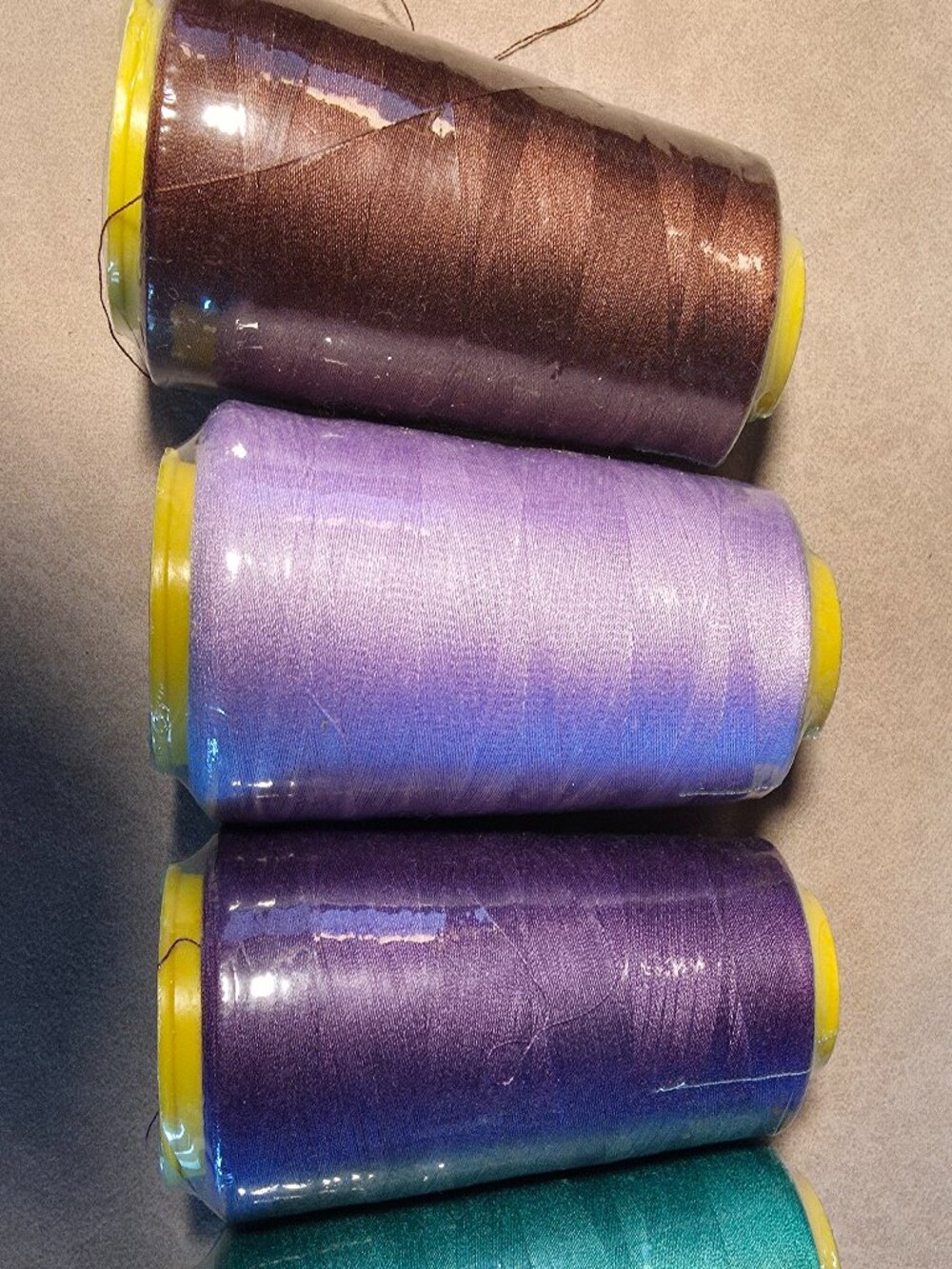 Lot of 4 Medium Cones Polyester Embroidery Machine Thread